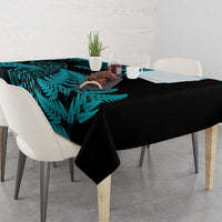 New Zealand Rugby Pacific Personalised Tablecloth All Turquoise Maori Pasifika Fern Pattern LT9 - Polynesian Pride