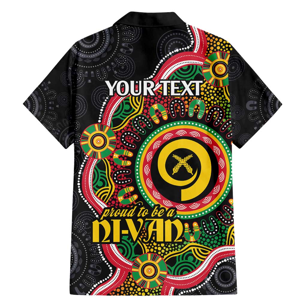 Vanuatu Personalised Family Matching Summer Maxi Dress and Hawaiian Shirt Aboriginal Dot Paitnting - Polynesian Pride
