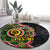 Vanuatu Personalised Round Carpet Aboriginal Dot Paitnting - Polynesian Pride