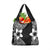 Lotu Tamaiti White Sunday Grocery Bag Pacific Plumeria Flowers - Black Version