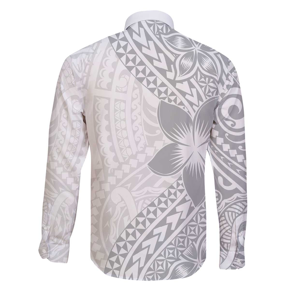 Lotu Tamaiti White Sunday Family Matching Puletasi and Hawaiian Shirt Pacific Plumeria Flowers - White Version LT9 - Polynesian Pride