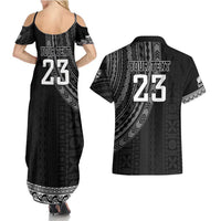 Custom Fiji New Zealand Rugby Couples Matching Summer Maxi Dress and Hawaiian Shirt Make History Together LT9 - Polynesian Pride