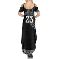 Custom Fiji New Zealand Rugby Family Matching Summer Maxi Dress and Hawaiian Shirt Make History Together LT9 - Polynesian Pride