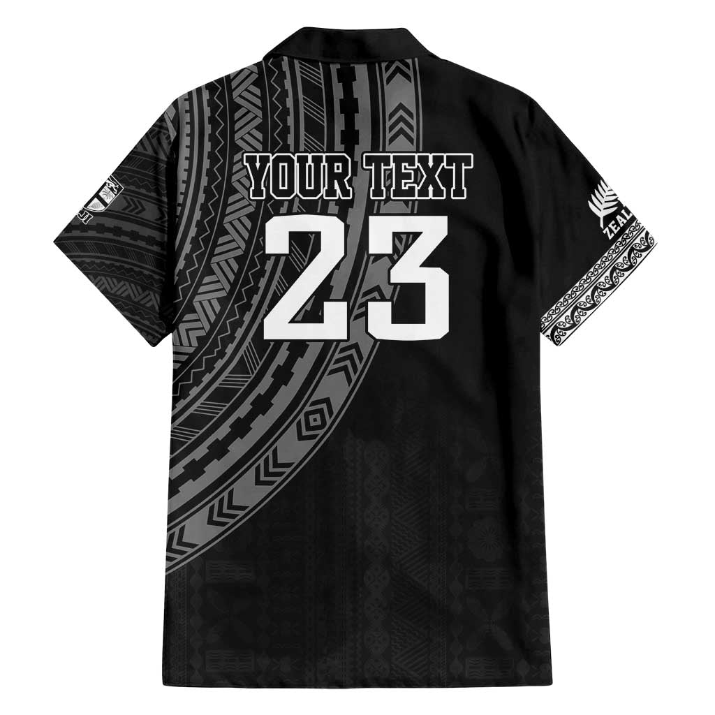 Custom Fiji New Zealand Rugby Family Matching Tank Maxi Dress and Hawaiian Shirt Make History Together LT9 - Polynesian Pride