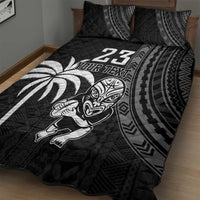 Custom Fiji New Zealand Rugby Quilt Bed Set Make History Together LT9 - Polynesian Pride