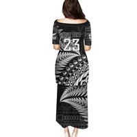 Custom Fiji New Zealand Rugby Family Matching Puletasi and Hawaiian Shirt Cibi Dance with Black Fern LT9 - Polynesian Pride