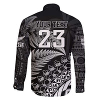 Custom Fiji New Zealand Rugby Family Matching Short Sleeve Bodycon Dress and Hawaiian Shirt Cibi Dance with Black Fern LT9 - Polynesian Pride