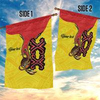 Personalised Papua New Guinea Oro Necklace Garden Flag Gold Melanesia Traditional Pattern LT9 - Polynesian Pride