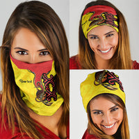 Personalised Papua New Guinea Oro Necklace Neck Gaiter Gold Melanesia Traditional Pattern LT9 - Polynesian Pride