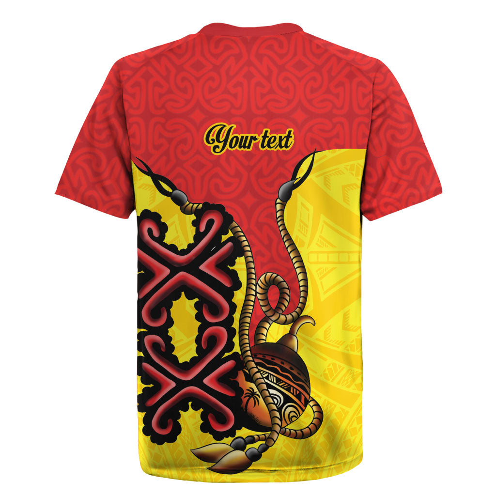 Personalised Papua New Guinea Oro Necklace Rugby Jersey Gold Melanesia Traditional Pattern LT9 - Polynesian Pride