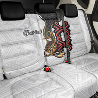 Personalised Papua New Guinea Oro Necklace Back Car Seat Cover Black Melanesia Traditional Pattern LT9 - Polynesian Pride