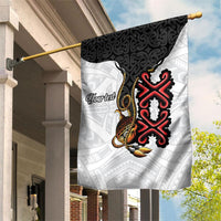 Personalised Papua New Guinea Oro Necklace Garden Flag Black Melanesia Traditional Pattern LT9 House Flag Black - Polynesian Pride