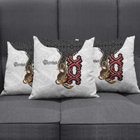 Personalised Papua New Guinea Oro Necklace Pillow Cover Black Melanesia Traditional Pattern LT9 - Polynesian Pride