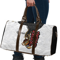 Personalised Papua New Guinea Oro Necklace Travel Bag Black Melanesia Traditional Pattern LT9 - Polynesian Pride