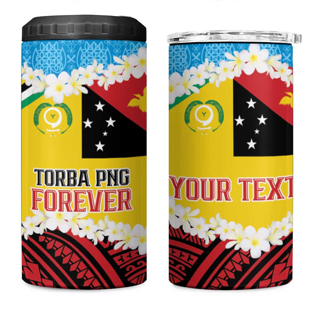 Personalised Torba PNG Forever 4 in 1 Can Cooler Tumbler Polynesian Sand Art LT9 One Size: 16 oz Green - Polynesian Pride