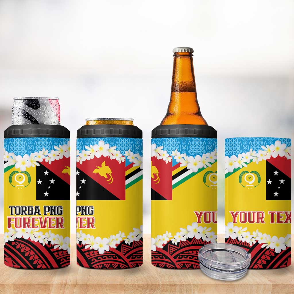Personalised Torba PNG Forever 4 in 1 Can Cooler Tumbler Polynesian Sand Art LT9 - Polynesian Pride