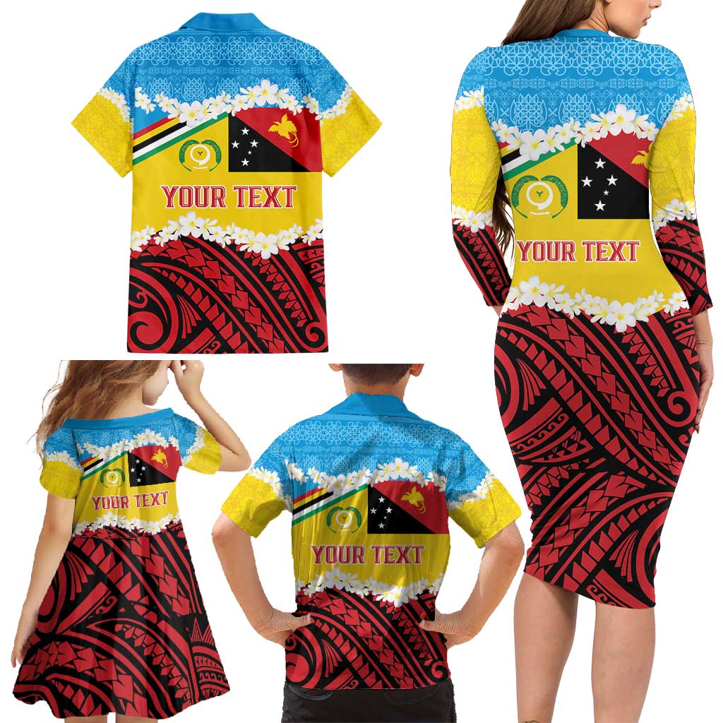 Personalised Torba PNG Forever Family Matching Long Sleeve Bodycon Dress and Hawaiian Shirt Polynesian Sand Art LT9 - Polynesian Pride
