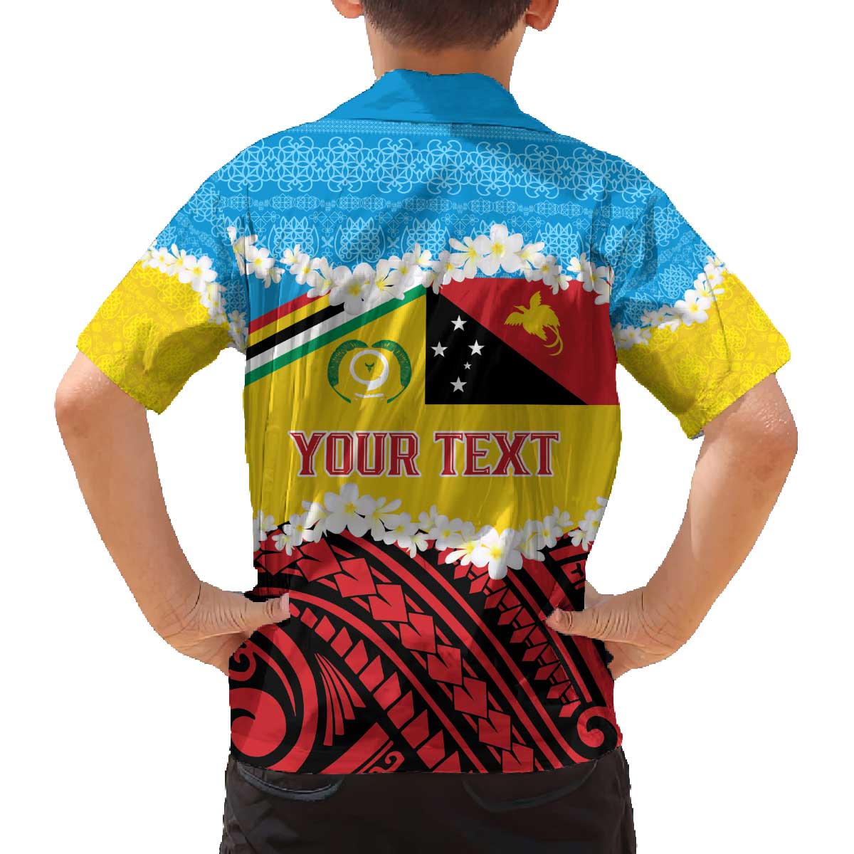 Personalised Torba PNG Forever Family Matching Off The Shoulder Long Sleeve Dress and Hawaiian Shirt Polynesian Sand Art LT9 - Polynesian Pride
