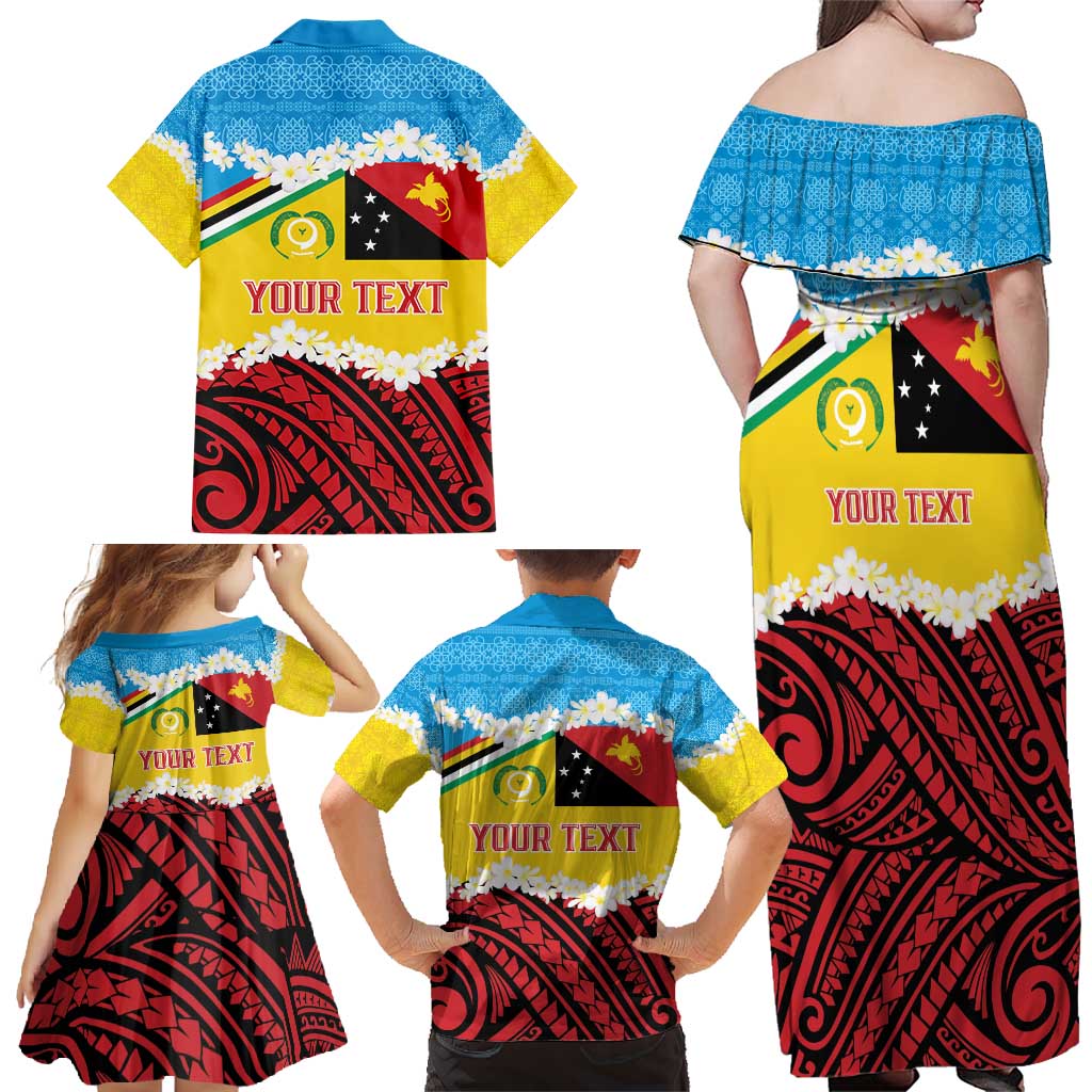 Personalised Torba PNG Forever Family Matching Off Shoulder Maxi Dress and Hawaiian Shirt Polynesian Sand Art LT9 - Polynesian Pride