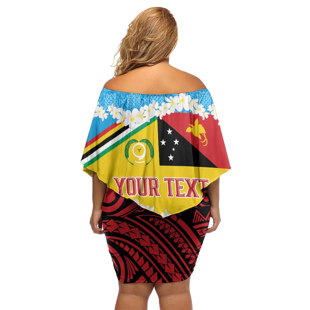 Personalised Torba PNG Forever Family Matching Off Shoulder Short Dress and Hawaiian Shirt Polynesian Sand Art LT9 - Polynesian Pride