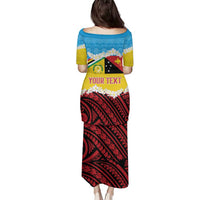 Personalised Torba PNG Forever Family Matching Puletasi and Hawaiian Shirt Polynesian Sand Art - Polynesian Pride