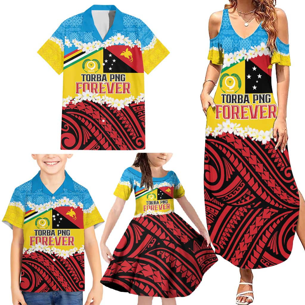 Personalised Torba PNG Forever Family Matching Summer Maxi Dress and Hawaiian Shirt Polynesian Sand Art LT9 - Polynesian Pride