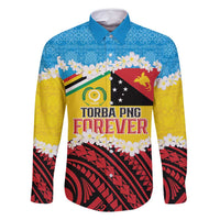 Personalised Torba PNG Forever Family Matching Tank Maxi Dress and Hawaiian Shirt Polynesian Sand Art LT9 Dad's Shirt - Long Sleeve Green - Polynesian Pride