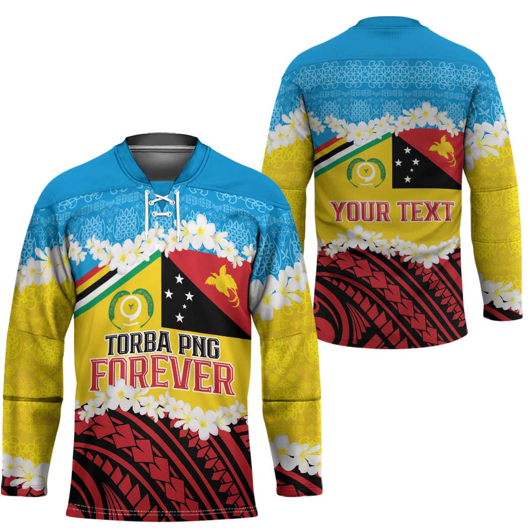Personalised Torba PNG Forever Hockey Jersey Polynesian Sand Art - Polynesian Pride