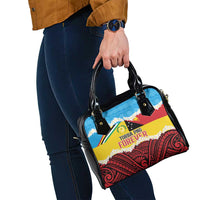 Torba PNG Forever Shoulder Handbag Polynesian Sand Art - Polynesian Pride
