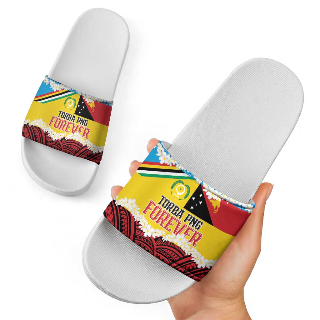 Torba PNG Forever Slide Sandals Polynesian Sand Art - Polynesian Pride