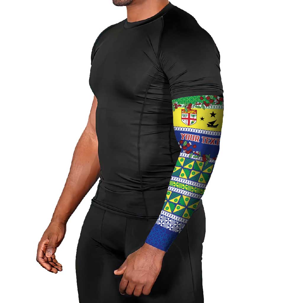 Personalised Malampa Fiji Forever Arm Sleeves Tagimoucia Polynesian Sand Drawing - Polynesian Pride