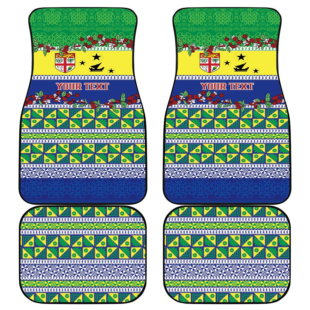 Personalised Malampa Fiji Forever Car Mats Tagimoucia Polynesian Sand Drawing LT9 - Polynesian Pride