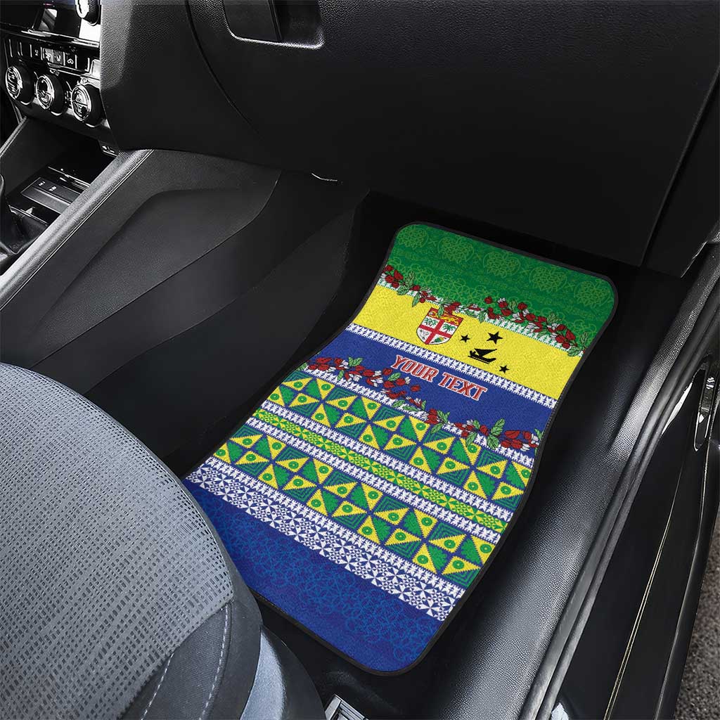 Personalised Malampa Fiji Forever Car Mats Tagimoucia Polynesian Sand Drawing LT9 - Polynesian Pride