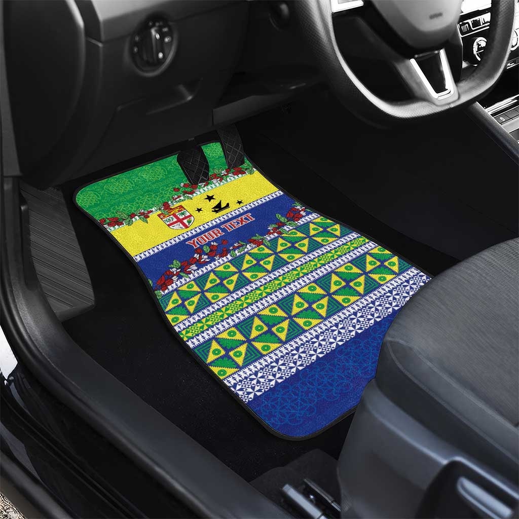 Personalised Malampa Fiji Forever Car Mats Tagimoucia Polynesian Sand Drawing LT9 - Polynesian Pride