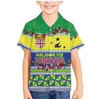 Personalised Malampa Fiji Forever Family Matching Mermaid Dress and Hawaiian Shirt Tagimoucia Polynesian Sand Drawing LT9 Son's Shirt Yellow - Polynesian Pride