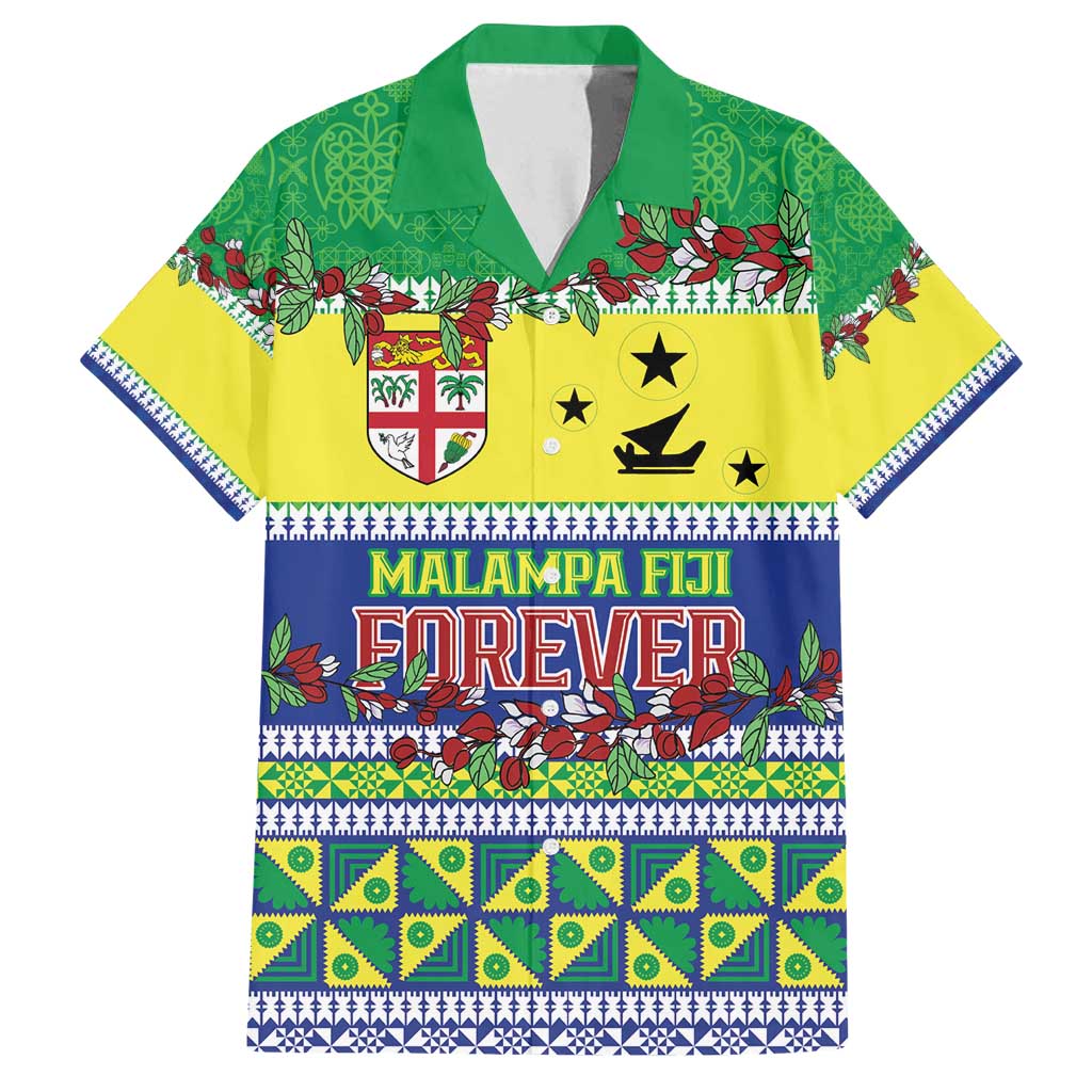 Personalised Malampa Fiji Forever Family Matching Tank Maxi Dress and Hawaiian Shirt Tagimoucia Polynesian Sand Drawing LT9 Dad's Shirt - Short Sleeve Yellow - Polynesian Pride