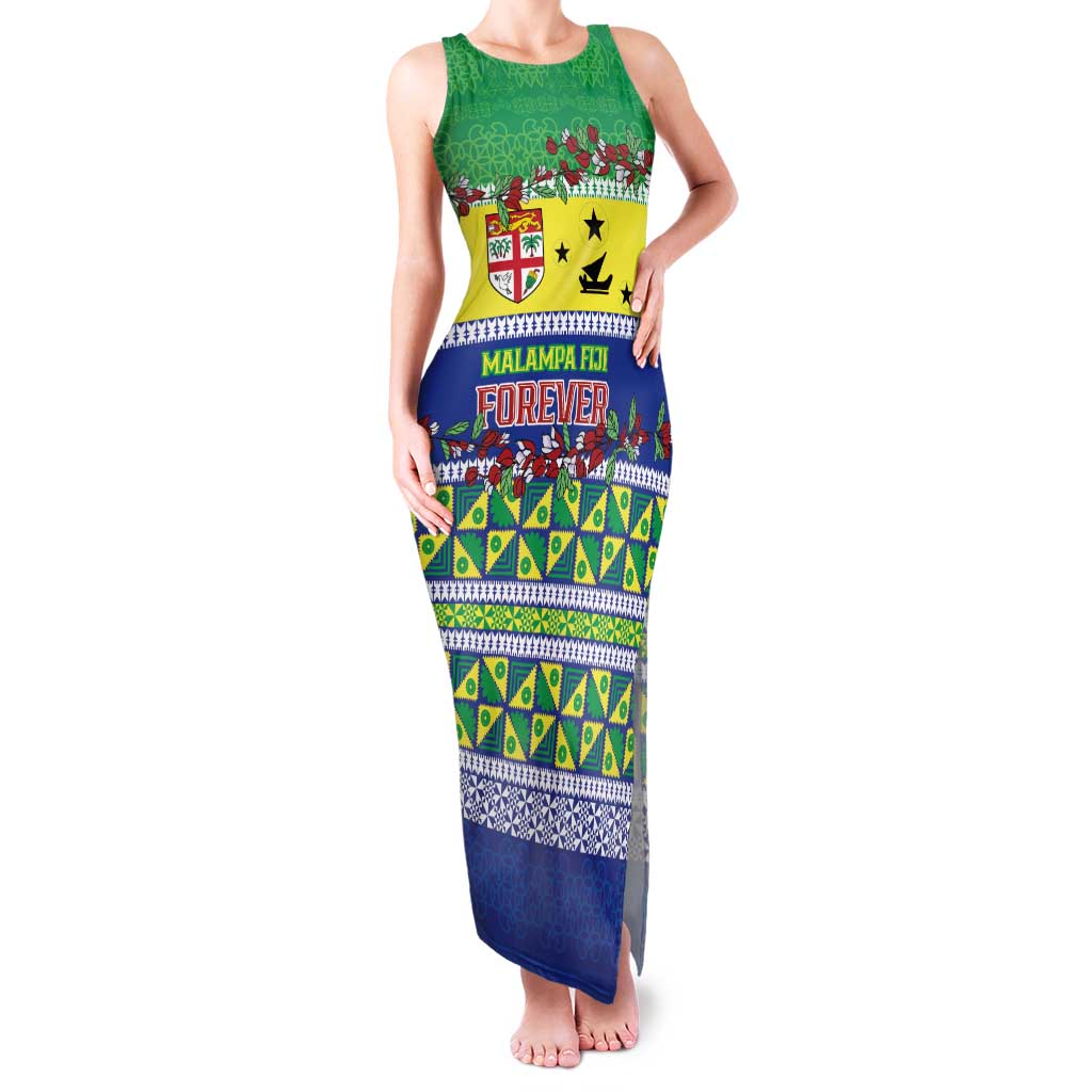 Personalised Malampa Fiji Forever Family Matching Tank Maxi Dress and Hawaiian Shirt Tagimoucia Polynesian Sand Drawing LT9 Mom's Dress Yellow - Polynesian Pride