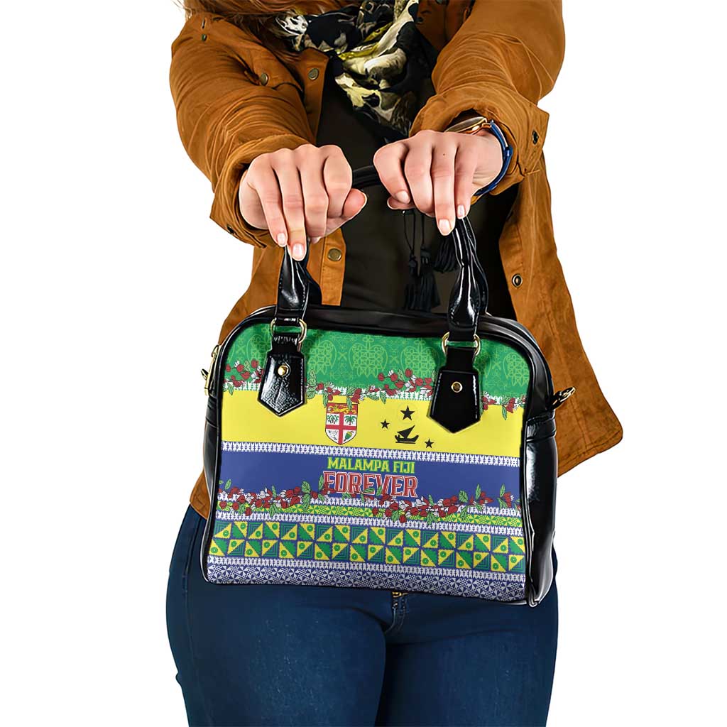 Malampa Fiji Forever Shoulder Handbag Tagimoucia Polynesian Sand Drawing - Polynesian Pride