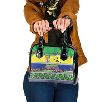 Malampa Fiji Forever Shoulder Handbag Tagimoucia Polynesian Sand Drawing - Polynesian Pride