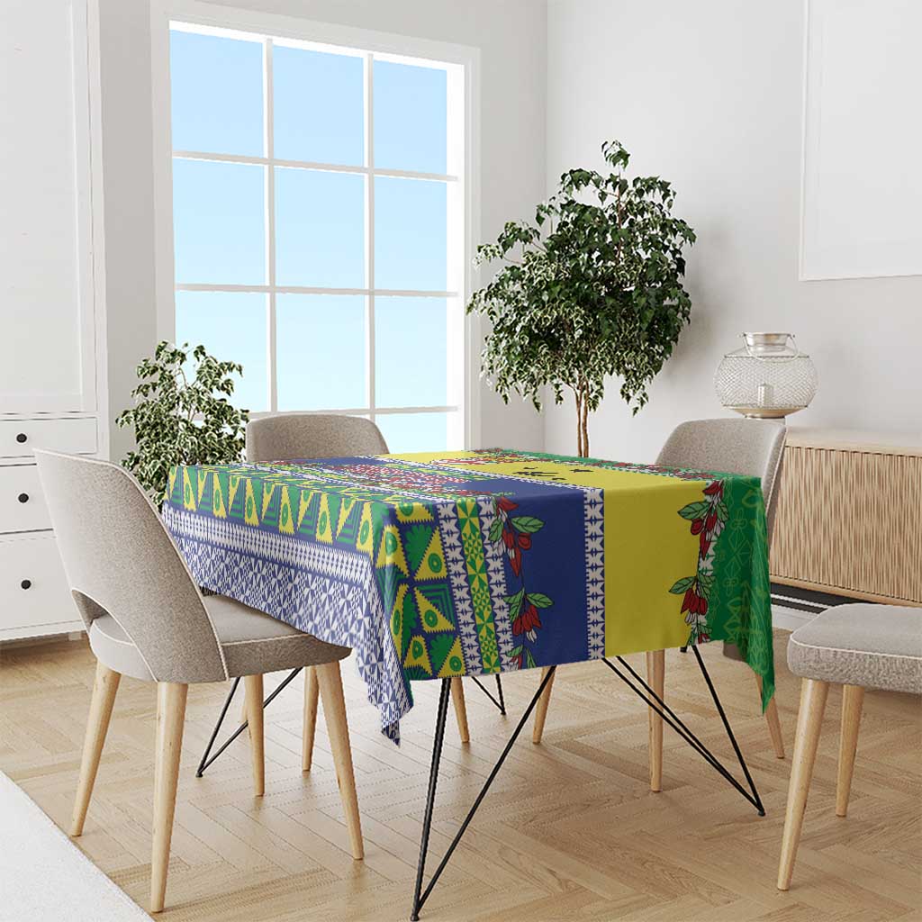 Malampa Fiji Forever Tablecloth Tagimoucia Polynesian Sand Drawing - Polynesian Pride