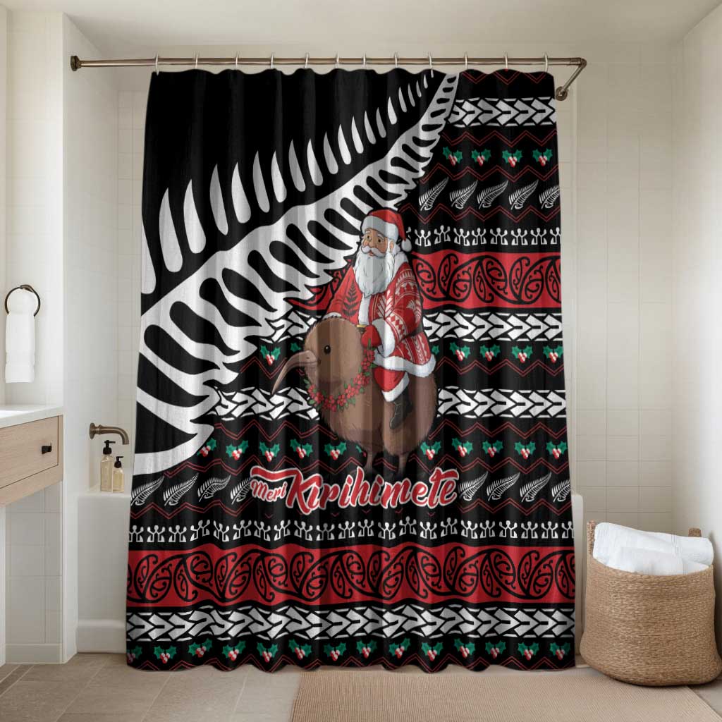 New Zealand Kiwi Santa Christmas Bathroom Set He Wairua Kirihimete - Polynesian Pride