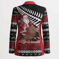New Zealand Kiwi Santa Christmas Blazer He Wairua Kirihimete - Polynesian Pride