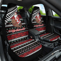 New Zealand Kiwi Santa Christmas Car Seat Cover He Wairua Kirihimete LT9 One Size Black - Polynesian Pride