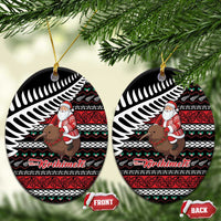 New Zealand Kiwi Santa Christmas Ceramic Ornament He Wairua Kirihimete - Polynesian Pride