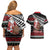 New Zealand Kiwi Santa Christmas Couples Matching Off Shoulder Short Dress and Hawaiian Shirt He Wairua Kirihimete - Polynesian Pride