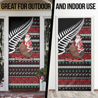 New Zealand Kiwi Santa Christmas Door Cover He Wairua Kirihimete - Polynesian Pride