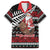 New Zealand Kiwi Santa Christmas Family Matching Off Shoulder Short Dress and Hawaiian Shirt He Wairua Kirihimete - Polynesian Pride