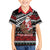 New Zealand Kiwi Santa Christmas Family Matching Off Shoulder Short Dress and Hawaiian Shirt He Wairua Kirihimete - Polynesian Pride