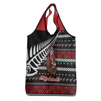 New Zealand Kiwi Santa Christmas Grocery Bag He Wairua Kirihimete - Polynesian Pride