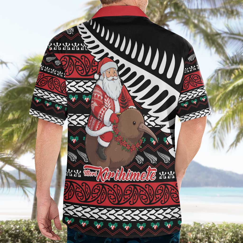 New Zealand Kiwi Santa Christmas Hawaiian Shirt He Wairua Kirihimete LT9 - Polynesian Pride
